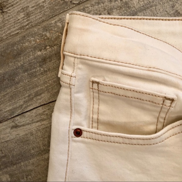 SAM Topshop high waist skinny jeans. Ecru 32x30. New. - Picture 3 of 5